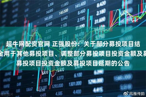 超牛网配资官网 正强股份：关于部分募投项目结项并将节余募集资金用于其他募投项目、调整部分募投项目投资金额及募投项目延期的公告