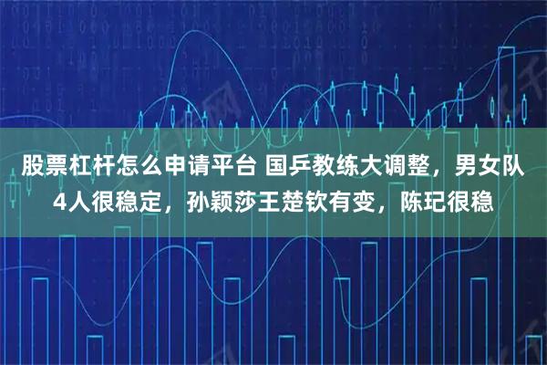股票杠杆怎么申请平台 国乒教练大调整，男女队4人很稳定，孙颖莎王楚钦有变，陈玘很稳